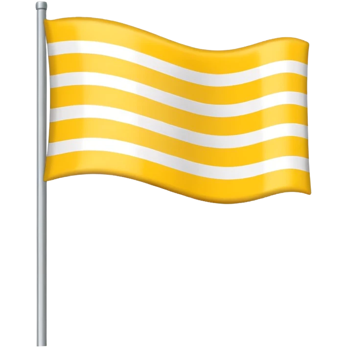 flag yellow white yellow emoji