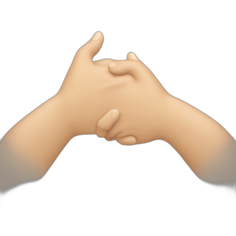 two hands shaking emoji