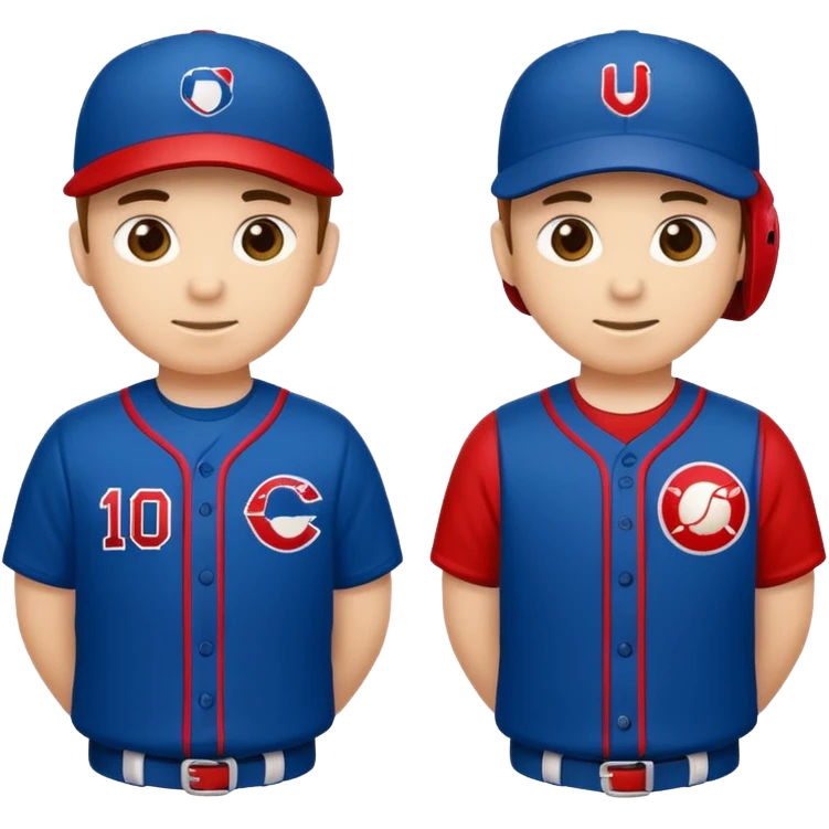 quiero dos equipos enemigos de baseball  emoji