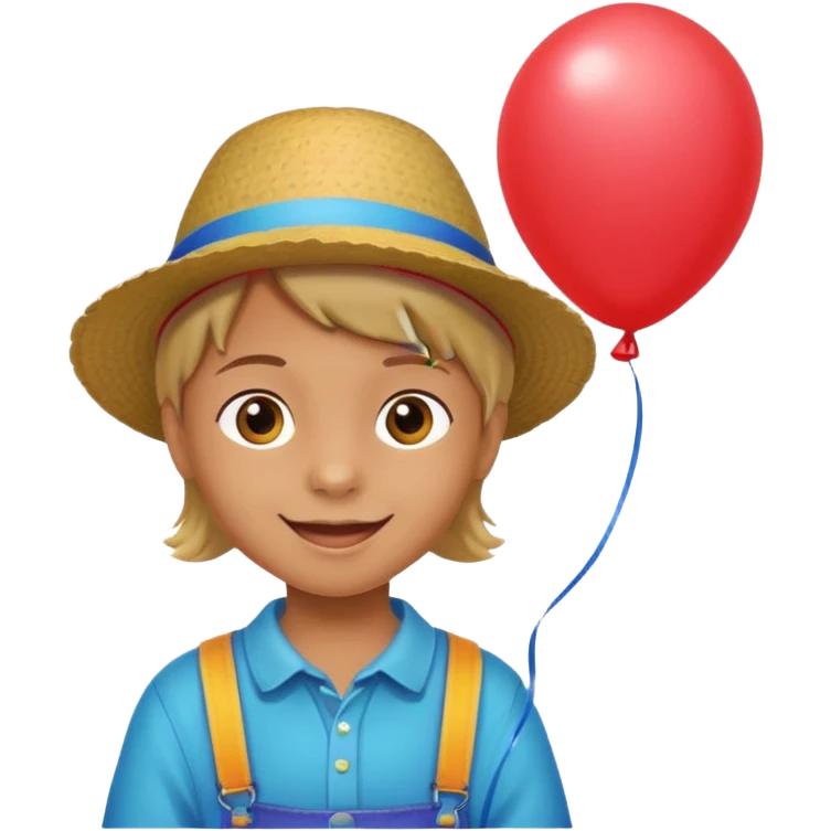 Child + balloon, Park Visitors. emoji