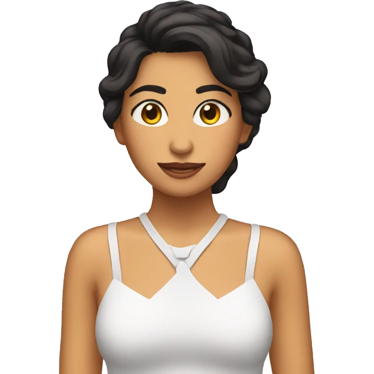 Chica morena emoji