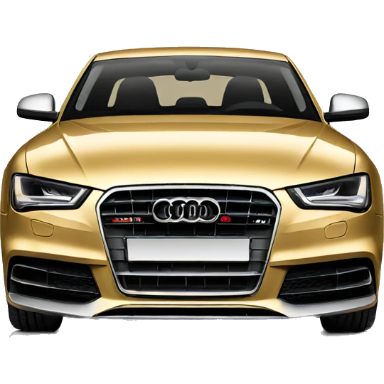 Audi to in gold color emoji