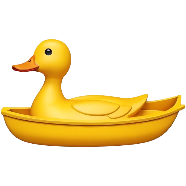  Duck shaped boat emoji