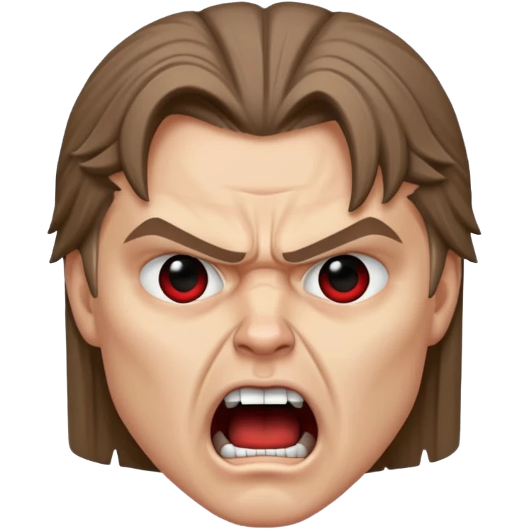 angry screaming anakin skywalker realistic face sith eyes emoji