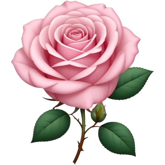 rose pale cœur  emoji