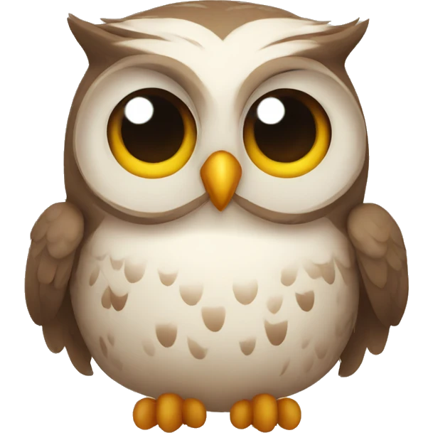 Cute owl emoji