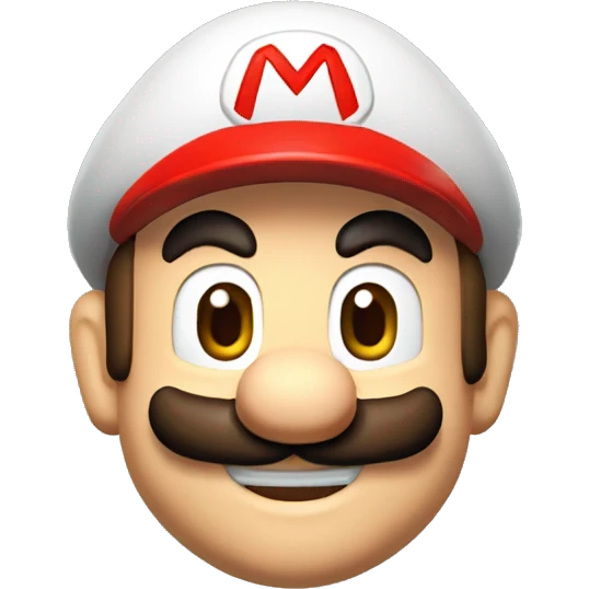 Mario tête mario emoji