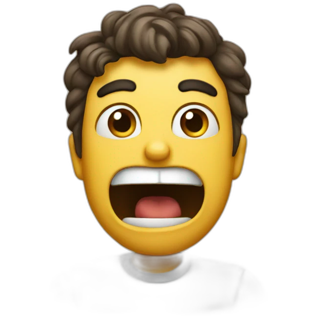 Shocked embarrassed emoji