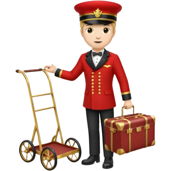 bellboy red hat emoji