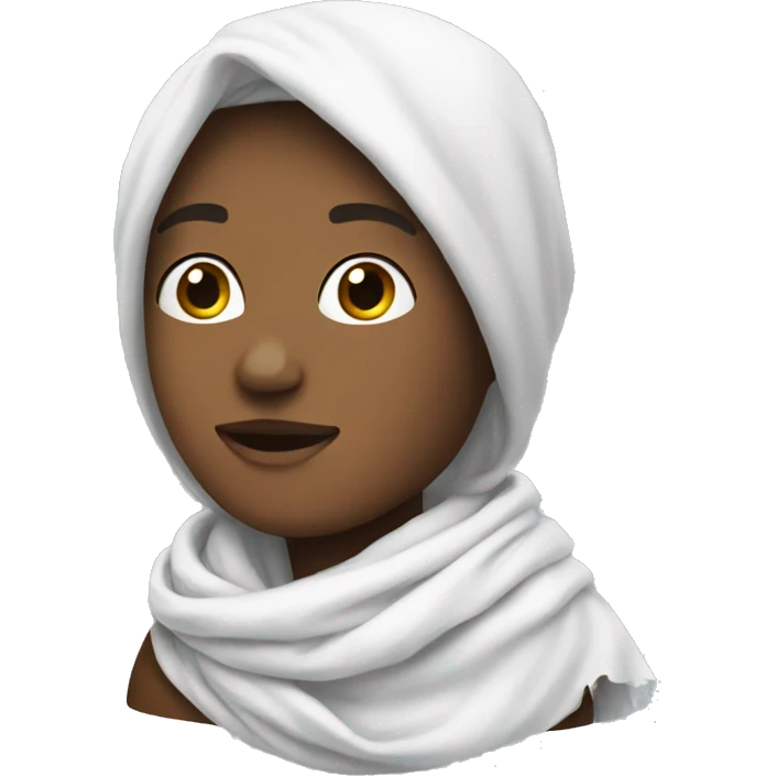 White scarf  emoji