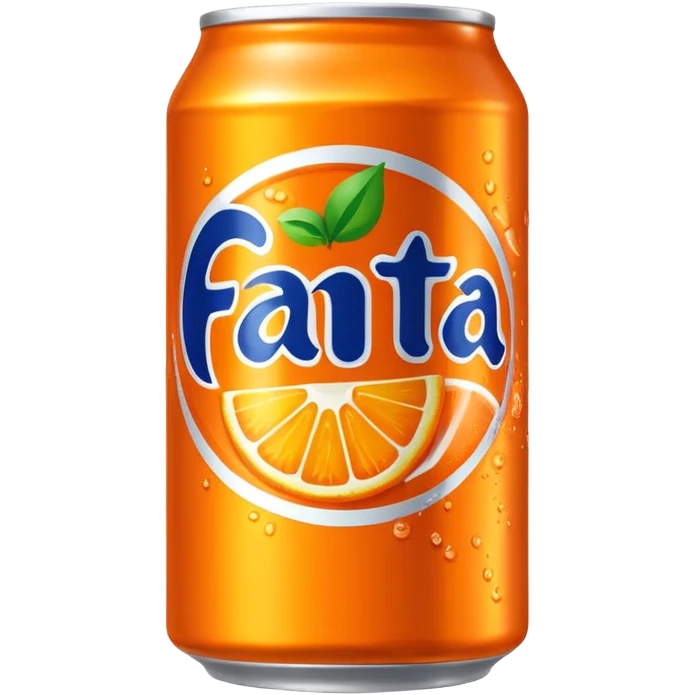 a bright orange Fenta can emoji