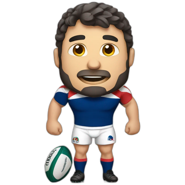 A rugbyman french emoji