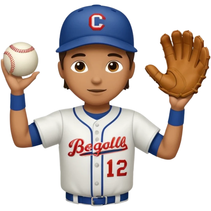 Baseball player catching a ball emoji