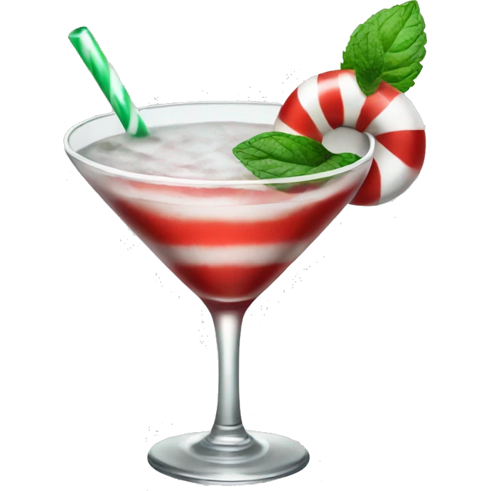 Peppermint martini emoji