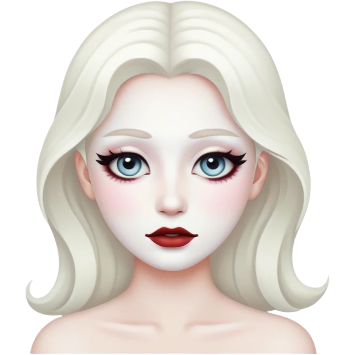 White make up emoji