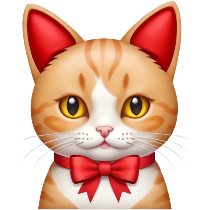 Valentines day cat emoji