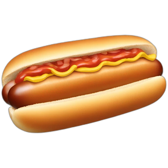 Macron hot dog emoji