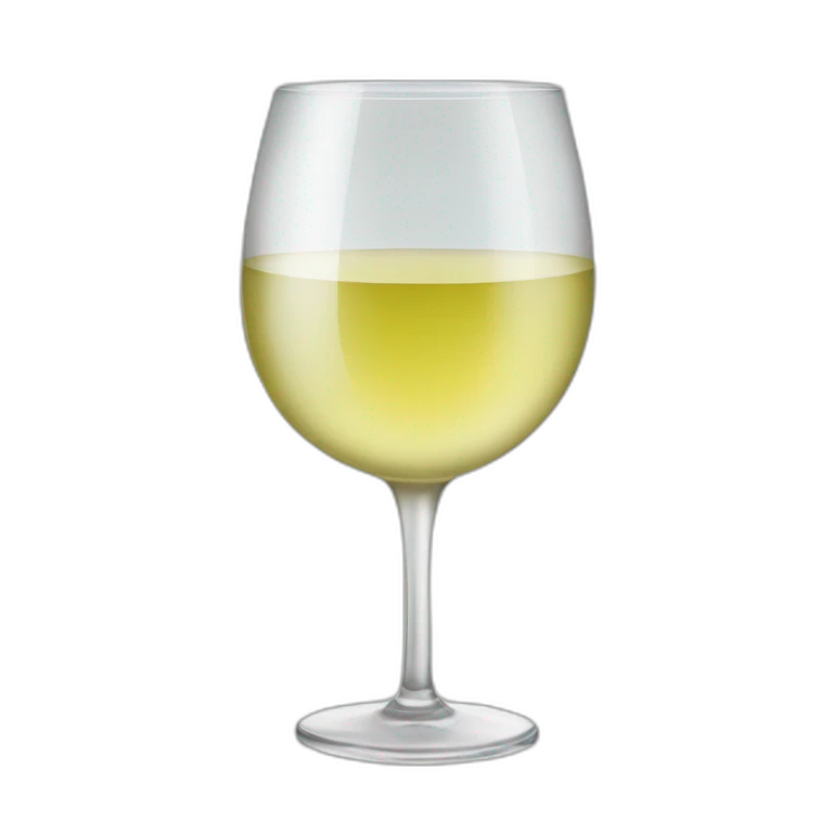 glass of white wine emoji