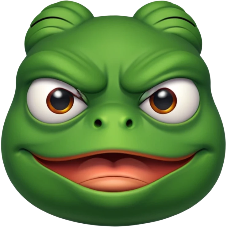 Angry pepe frog emoji