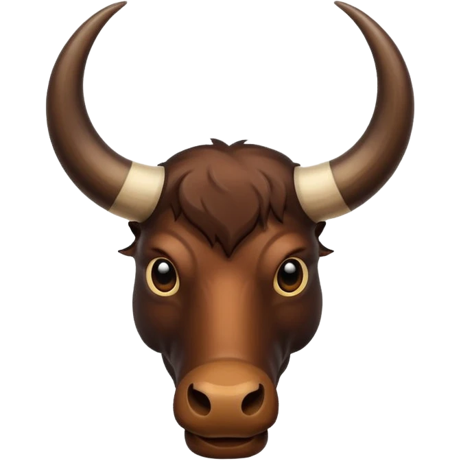 Buffalo horns. No face. emoji