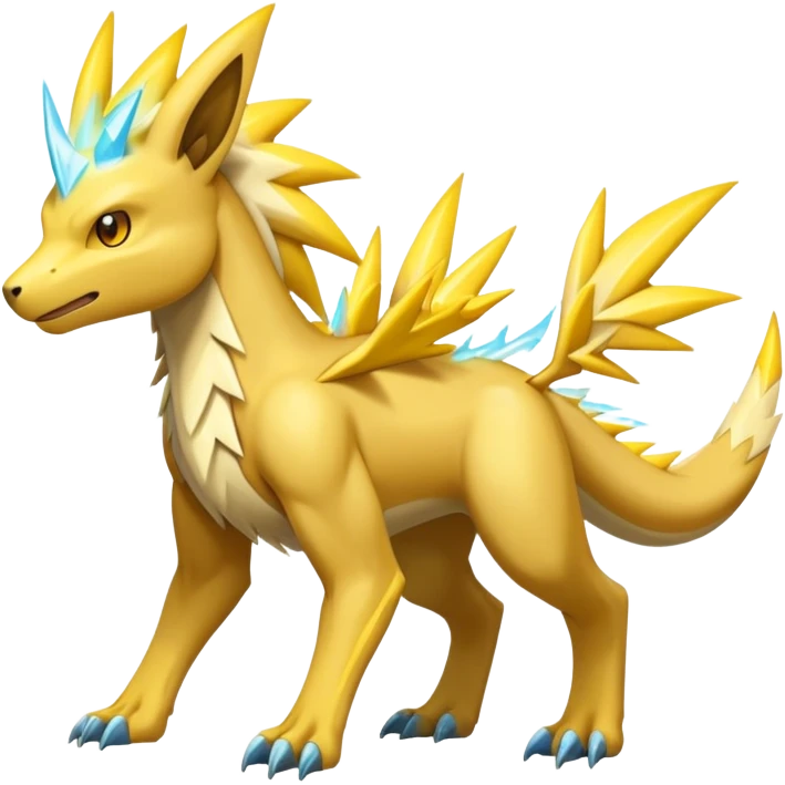 Manectric-Electrike-Fakémon-hybrid-creature (full body)  emoji