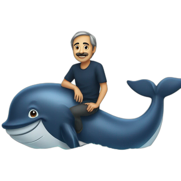 zemmour sur une baleine emoji