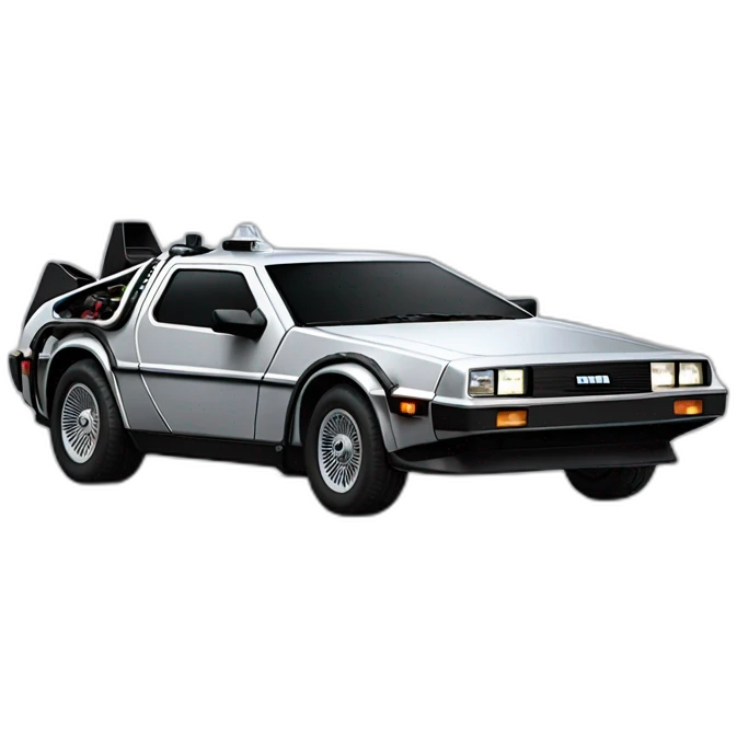 delorean from back to the future emoji