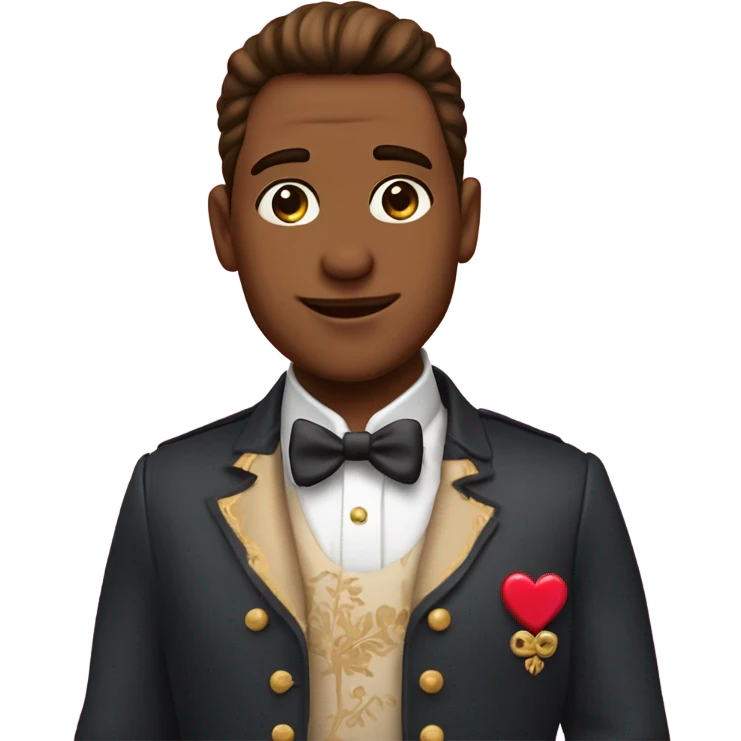Príncipe con corazón rosado  emoji