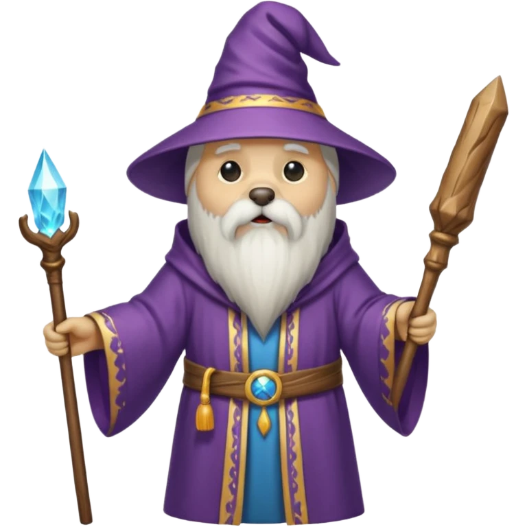 Dog wizard emoji
