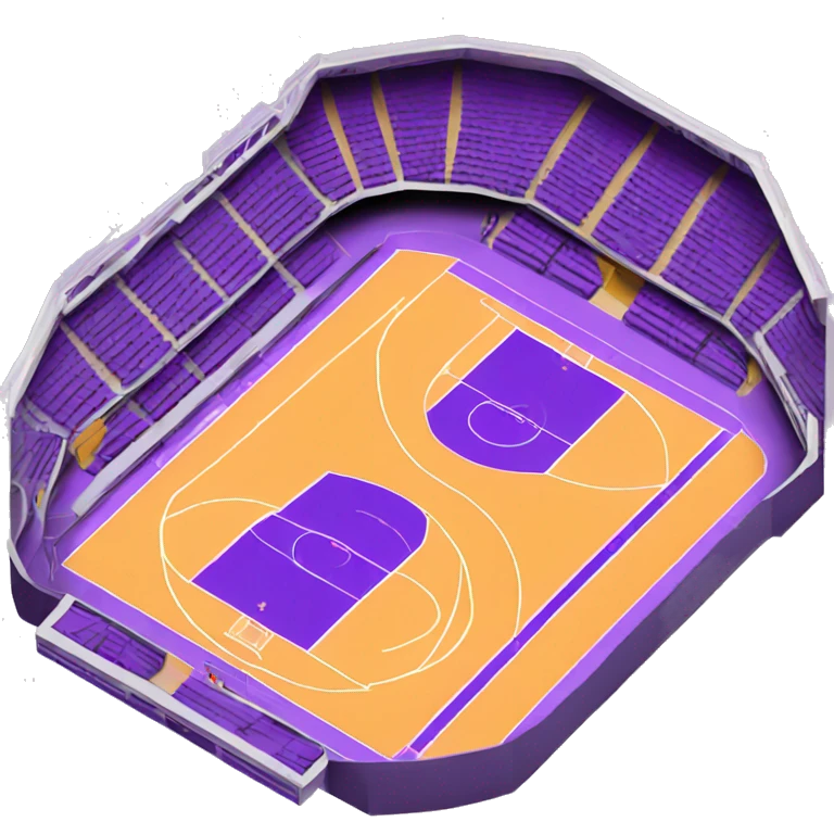 purple basketball stadium emoji