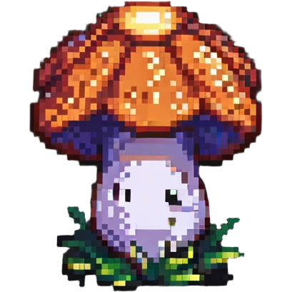 Glowing mushroom emoji