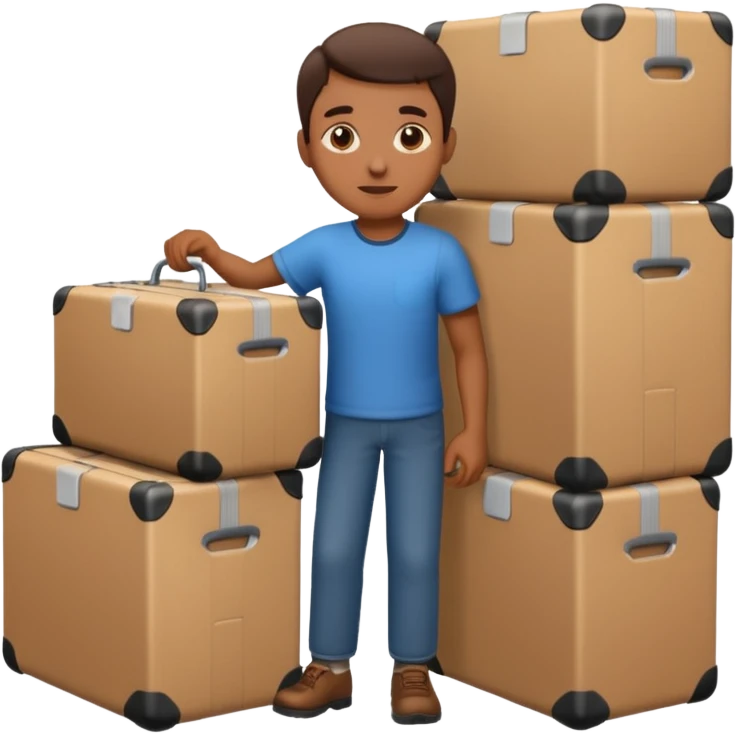 Person packing up and leaving for good  emoji