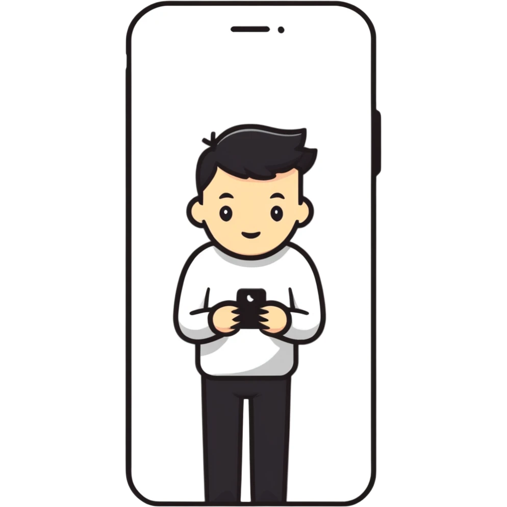 person thinking with iPhone emoji