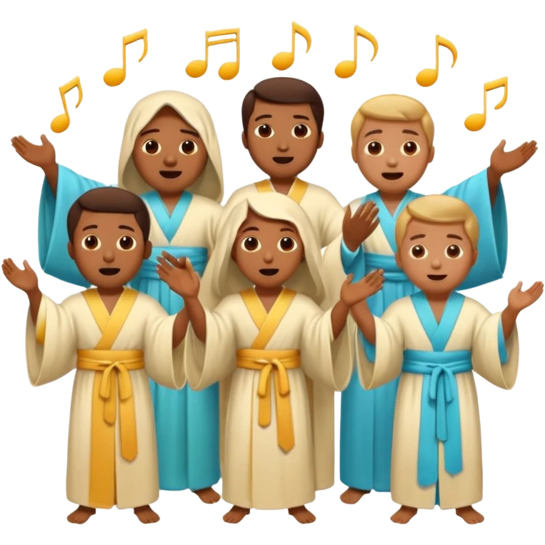 choir singing emoji