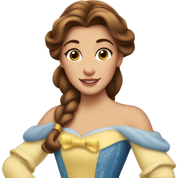 Disney princess Belle emoji