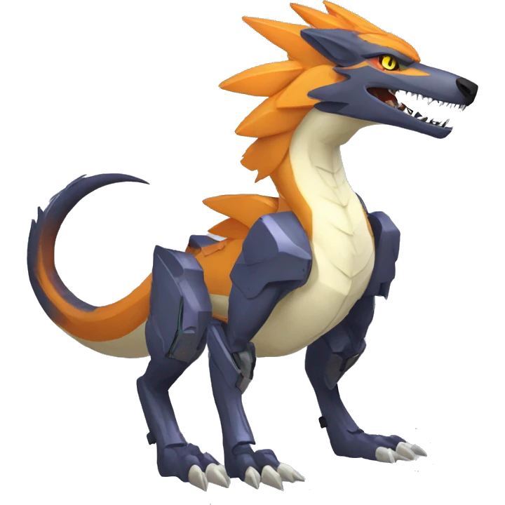 Anthro Rdgy Futuristic Mechanical Sergal-raptor-nargacuga-vernid emoji