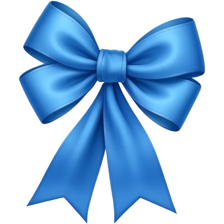 Lazo azul emoji
