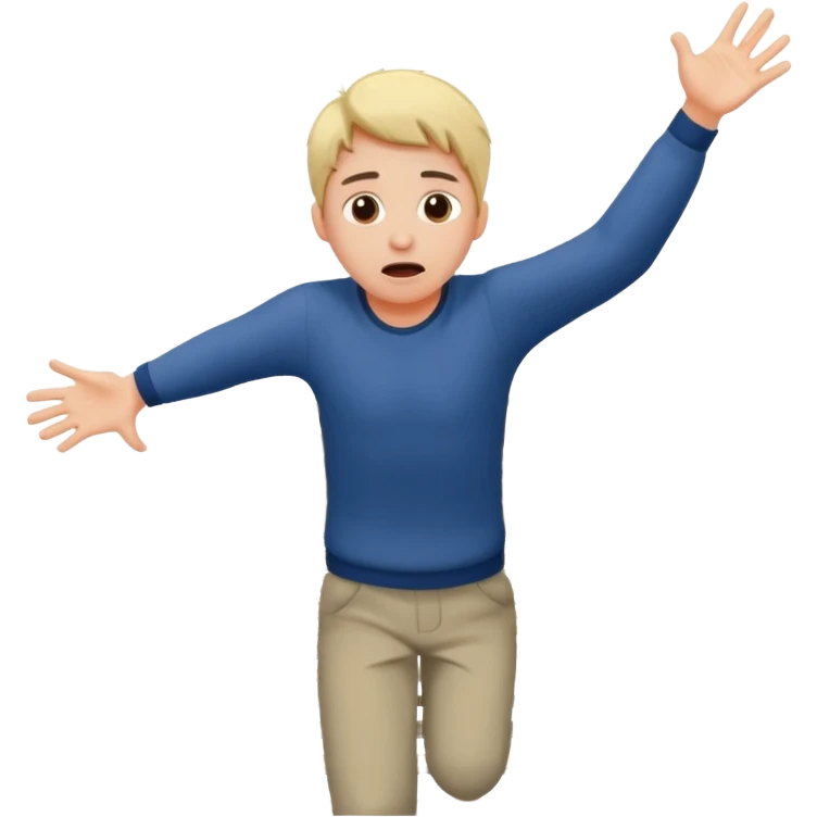 fall off the bridge hand motion emoji