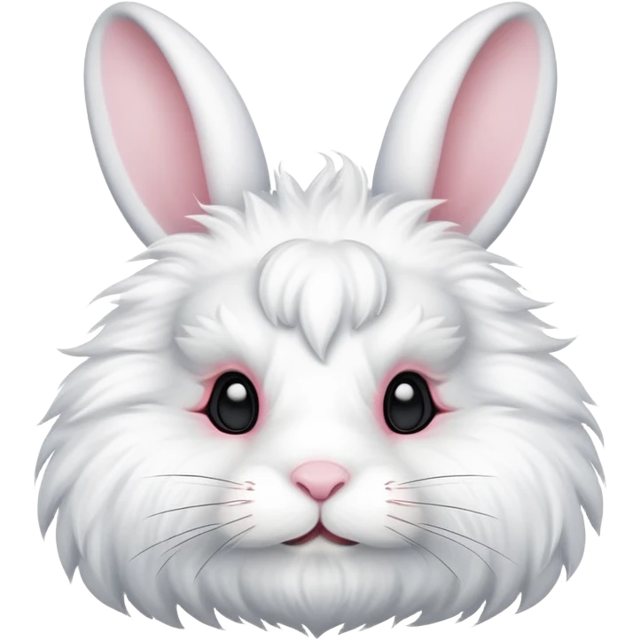 make a white bunny with a Anonymous mask on emoji