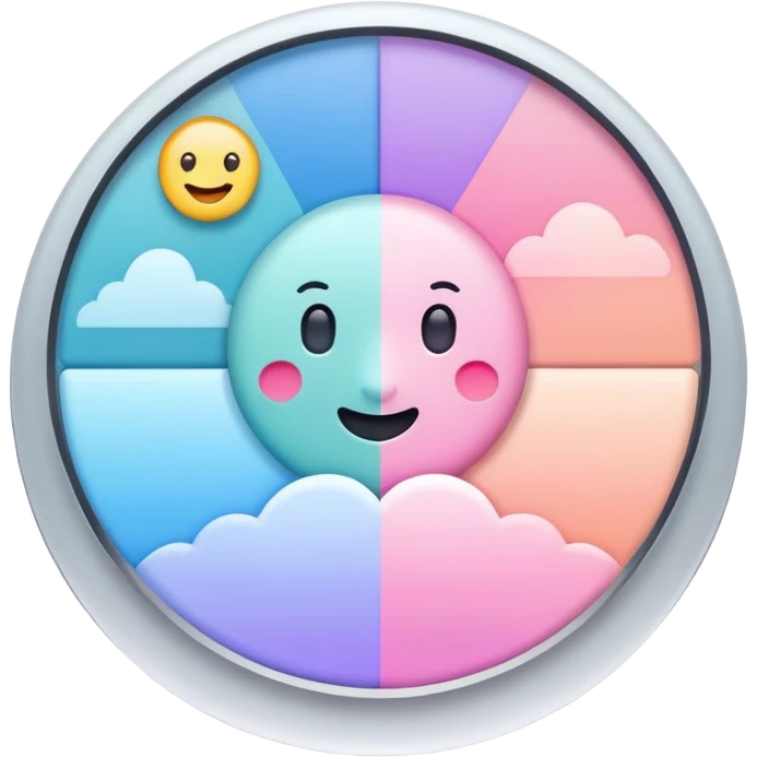 Mood tracker app emoji