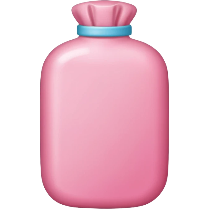 a pink a hot water bottle  emoji