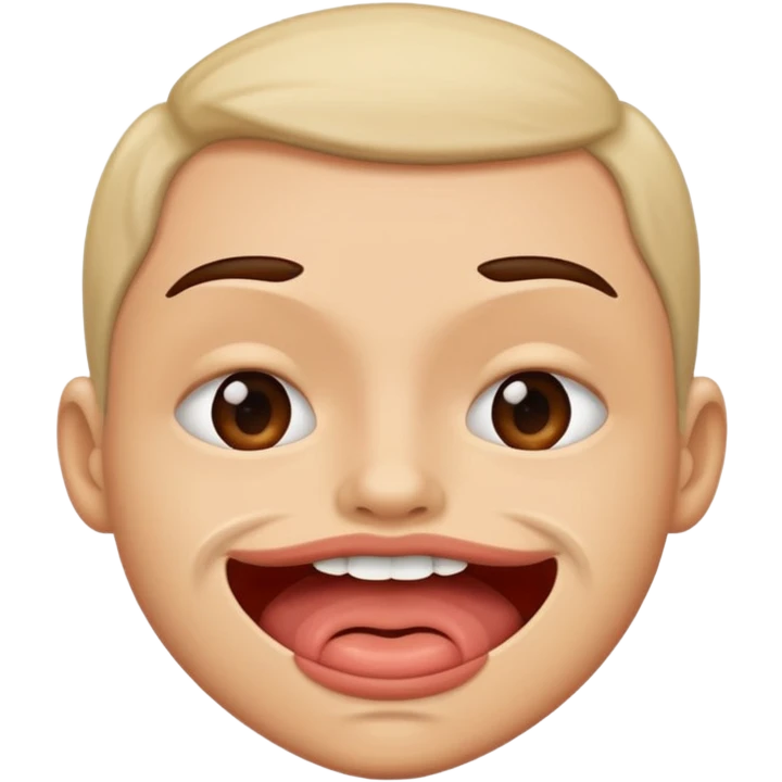 Face biting its lip emoji