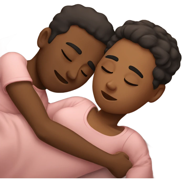 Two lovers sleeping together emoji