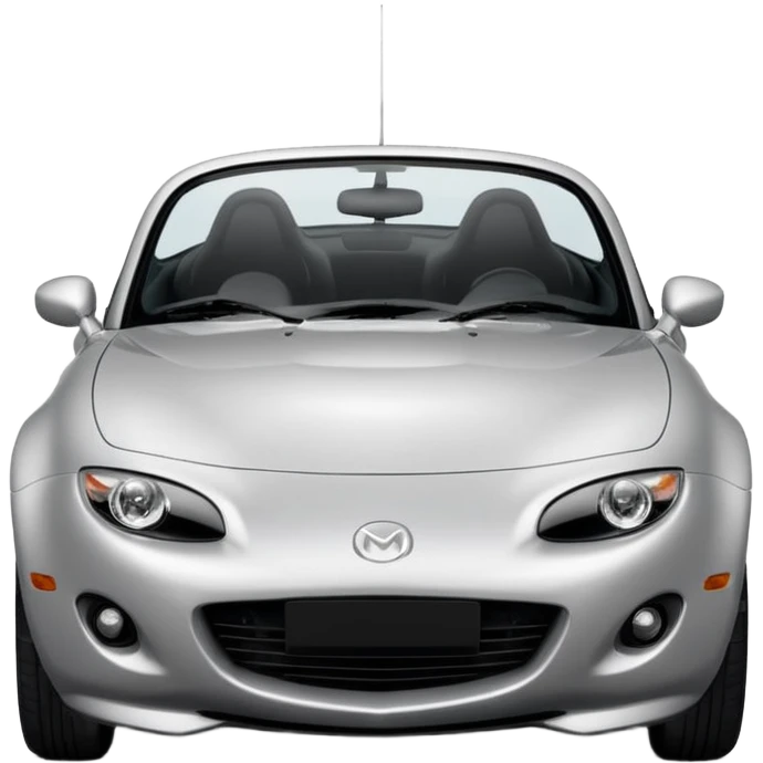 mazda mx-5 NC 2008 silver hardtop (not soft-top) (not ND) emoji