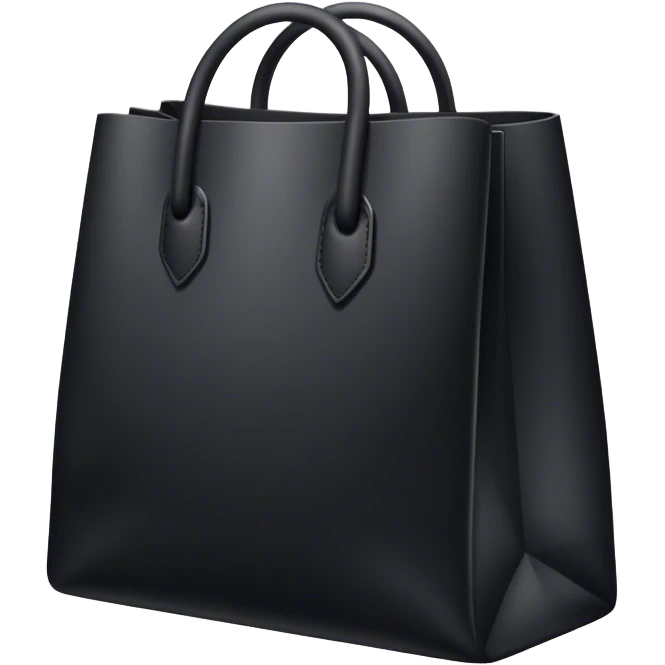 black goodiebag without a face emoji