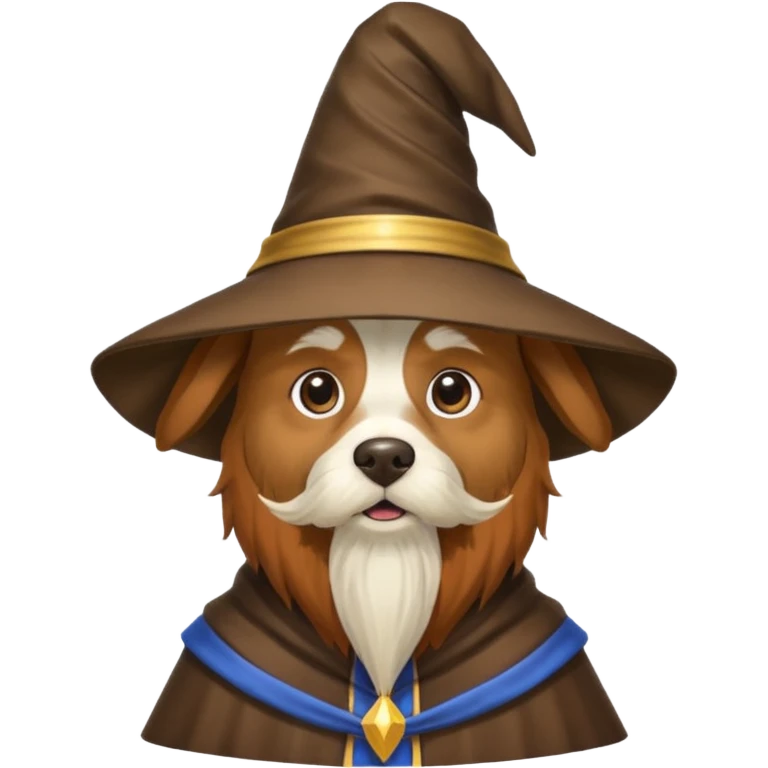 Dog wizard emoji