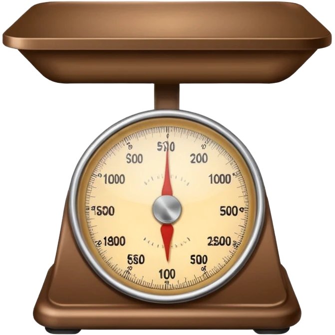 Make a weighing scale emoji in color brown emoji