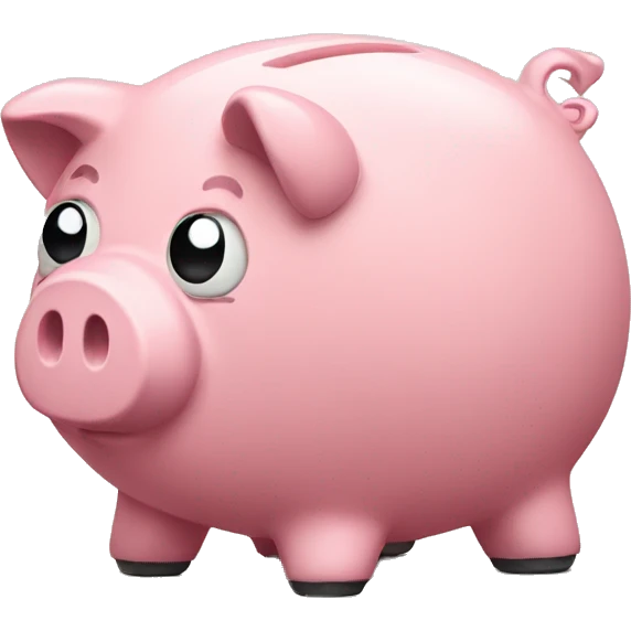 sad piggy bank emoji
