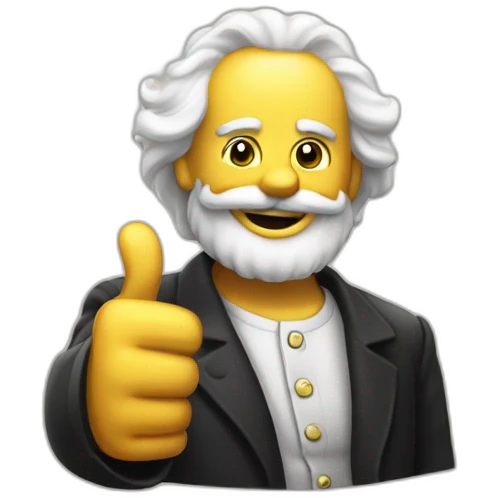 Marx thumbs up emoji