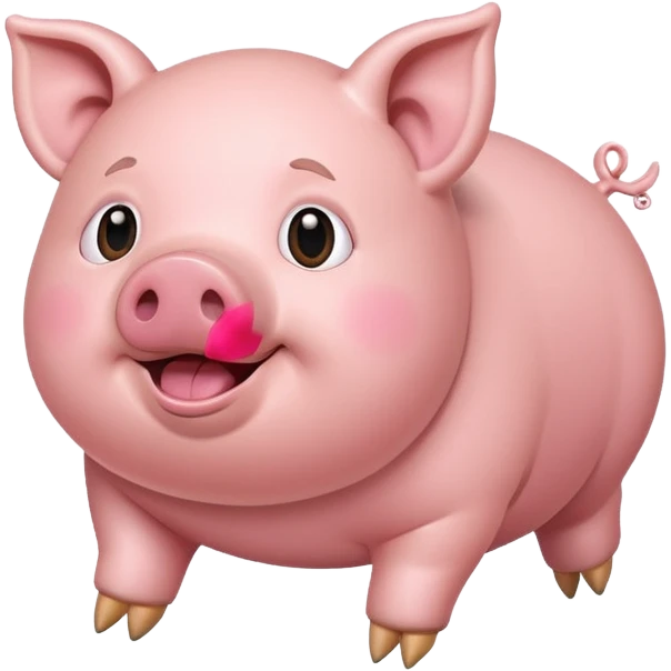 Pig flying emoji
